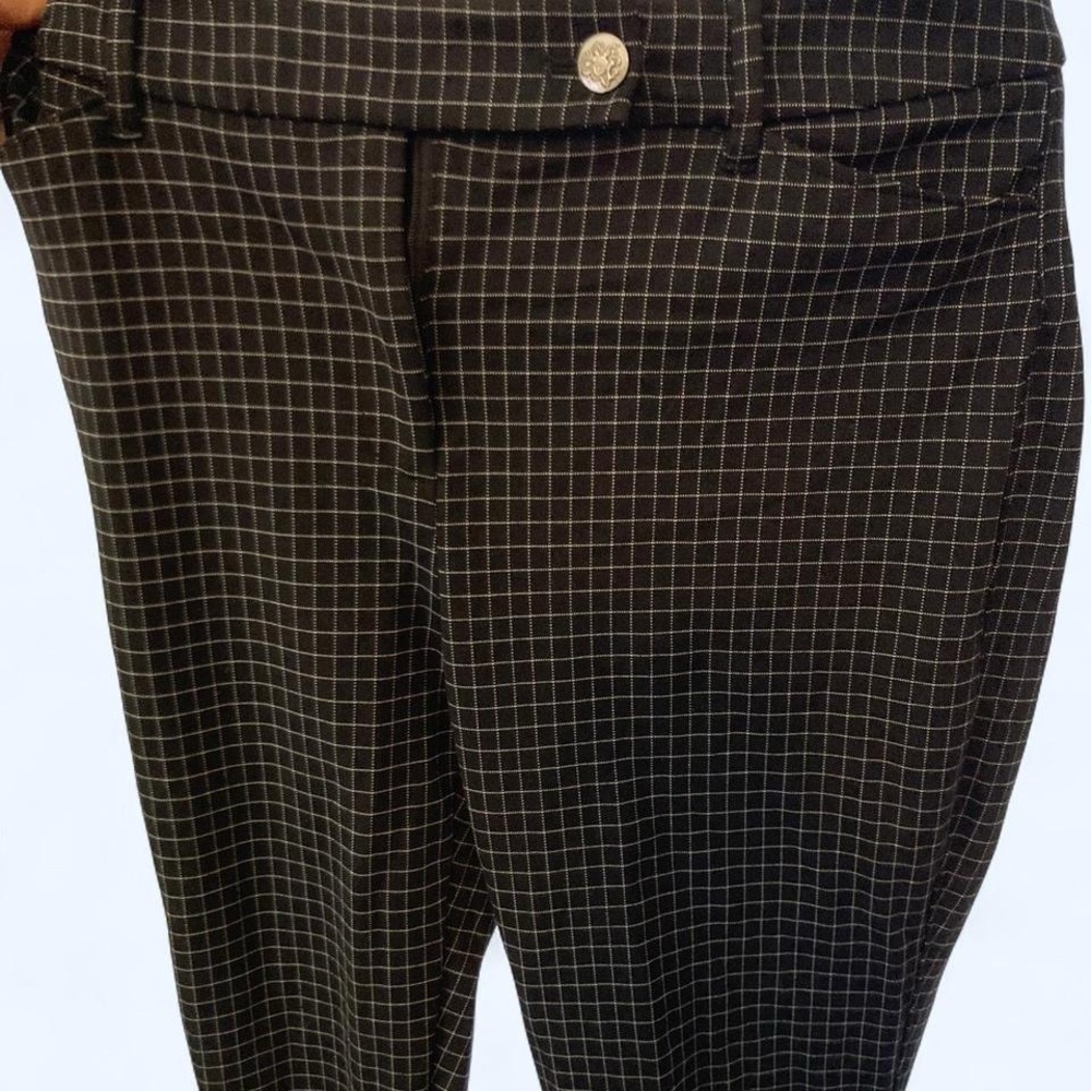 black & white checkered trousers the tapered ankle 0